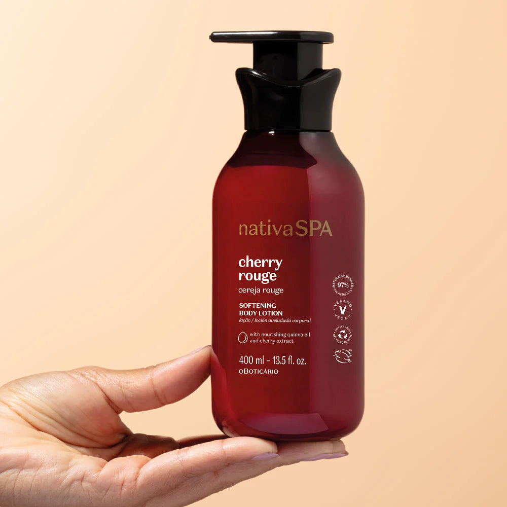 Loção Corporal Aveludada Nativa Spa Cereja Rouge 400ml