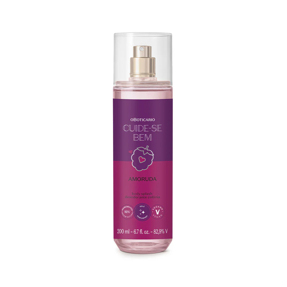 Body Splash Cuide-se Bem Amoruda, 200ml