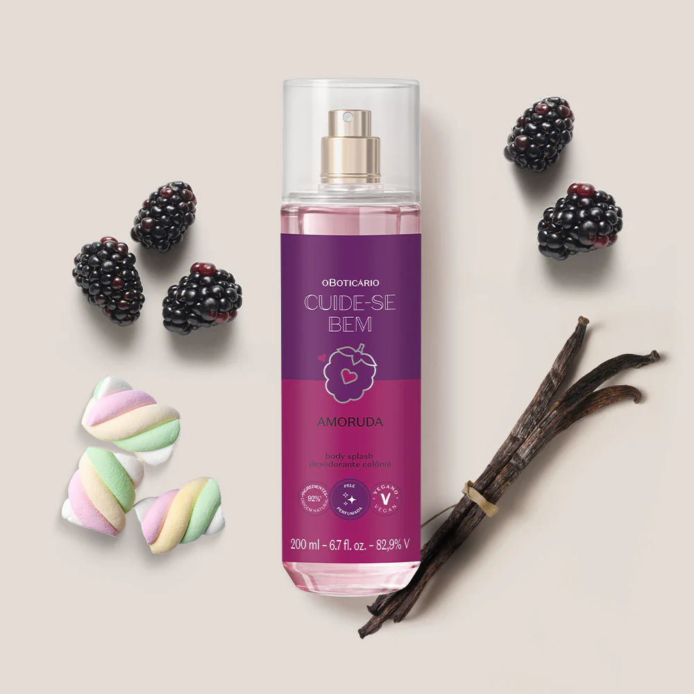 Body Splash Cuide-se Bem Amoruda, 200ml