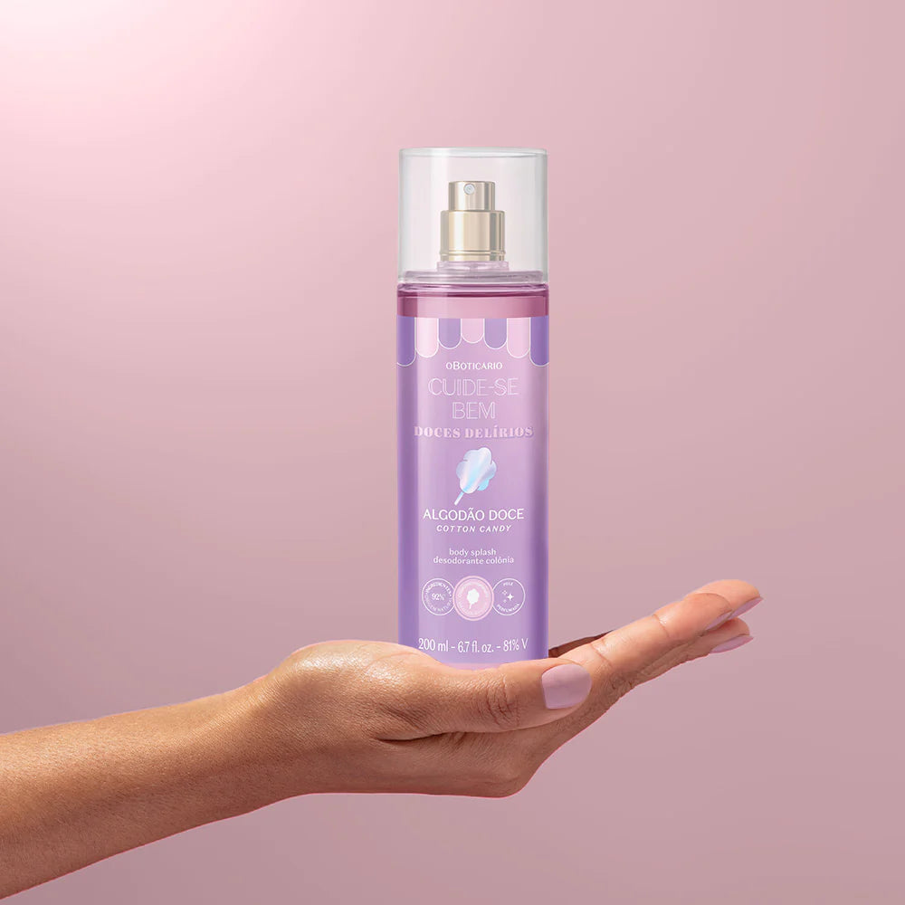 Body Splash Cuide-se bem - Doces Delírios Algodão Doce 200ml